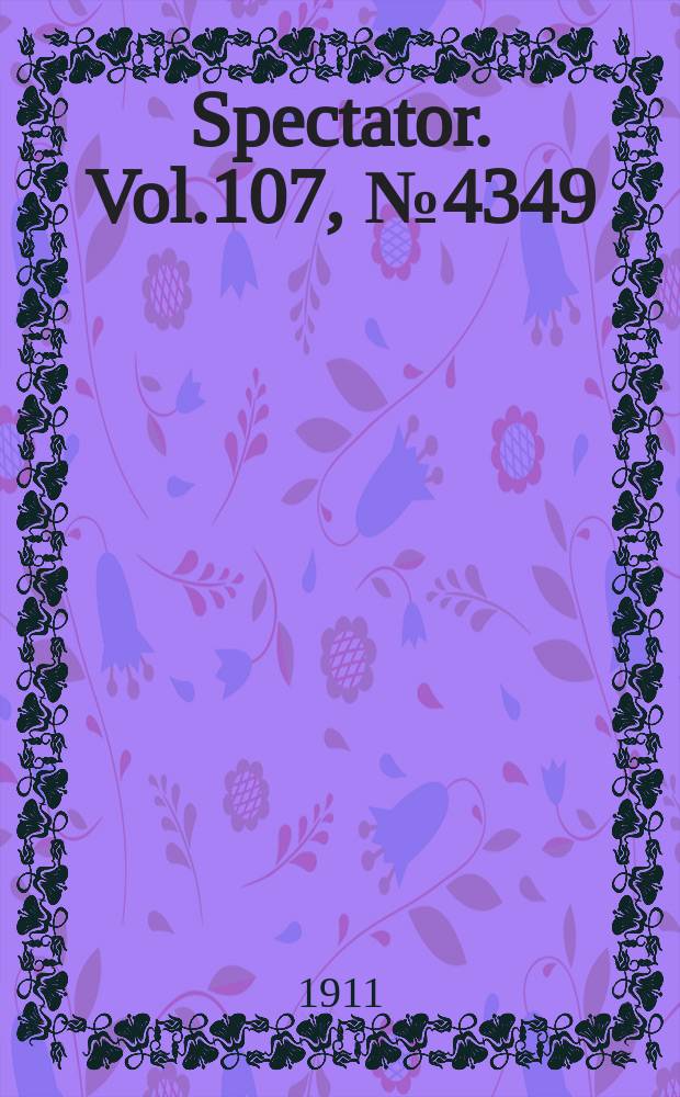 Spectator. Vol.107, №4349