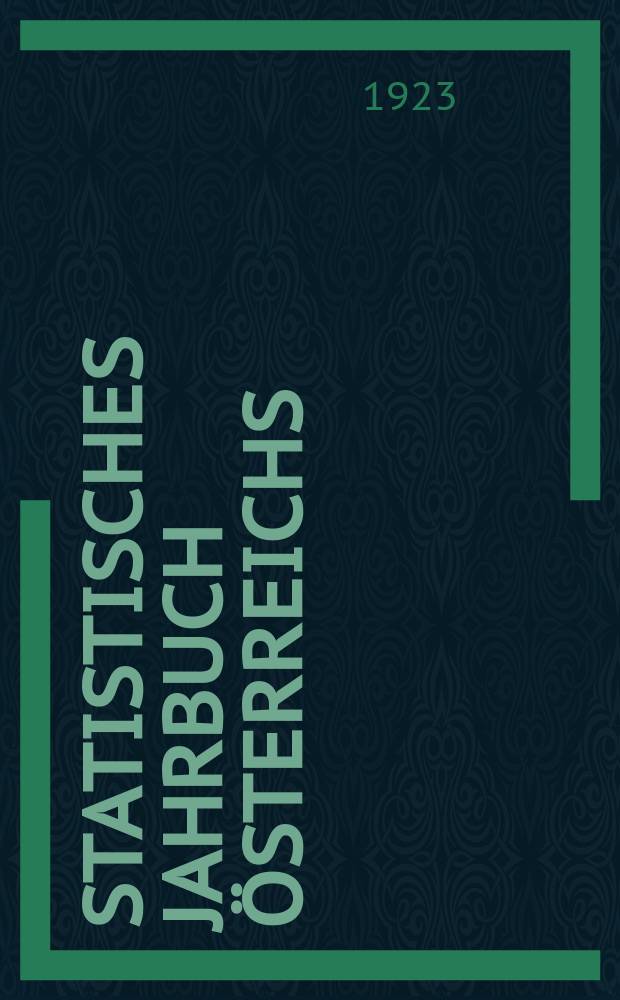 Statistisches Jahrbuch Österreichs