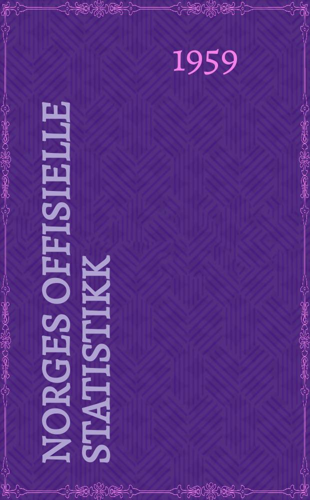 Norges offisielle statistikk