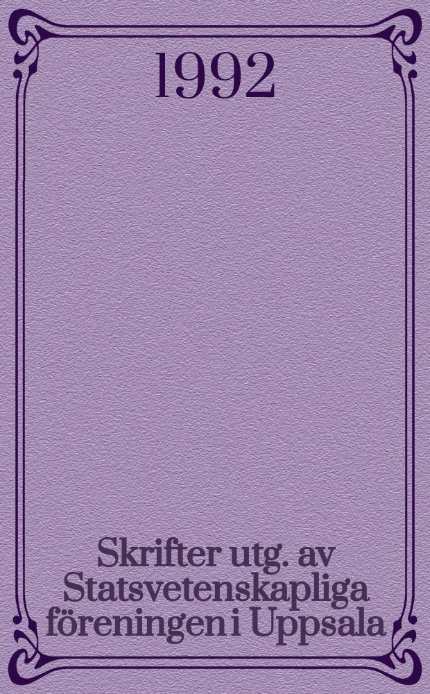 Skrifter utg. av Statsvetenskapliga föreningen i Uppsala : Bör man lyda lagen?