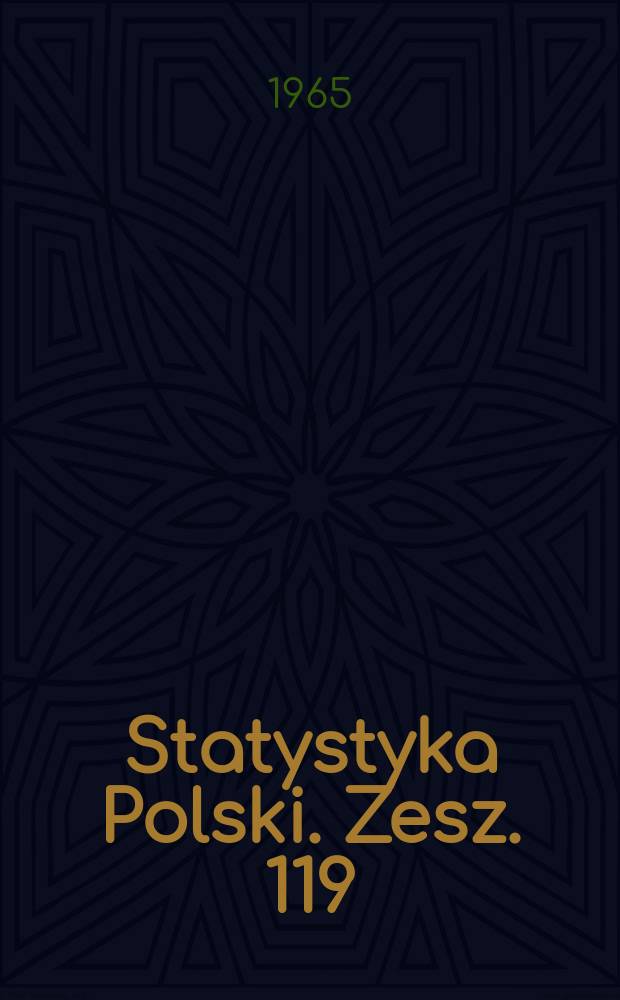 Statystyka Polski. Zesz. 119
