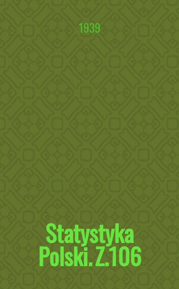 Statystyka Polski. Z.106 : Statystyka wymiaru państwowego podatku dochodowego 1936