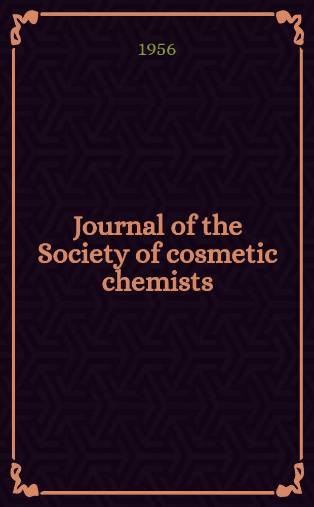 Journal of the Society of cosmetic chemists
