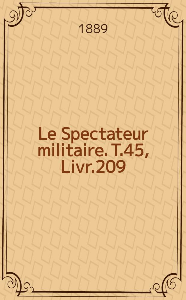 Le Spectateur militaire. T.45, Livr.209