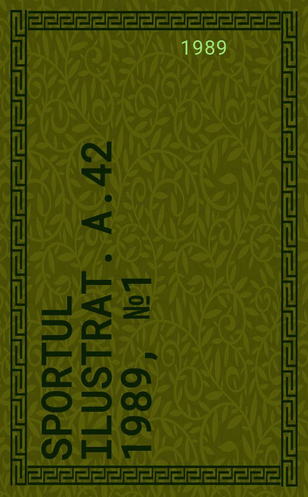 Sportul ilustrat. A.42 1989, №1(544)