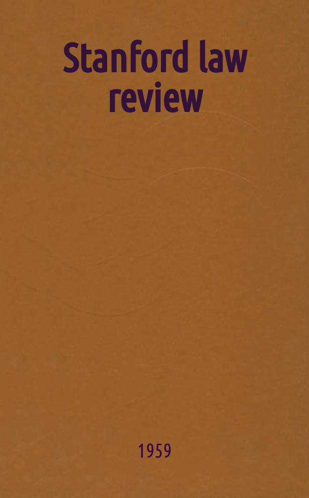 Stanford law review