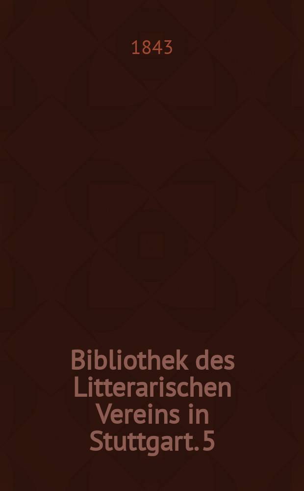 Bibliothek des Litterarischen Vereins in Stuttgart. 5 : Die Weingartner Liederhandschrift. Italienische Lieder der Hohenstaufischen Hofes in Sicilien