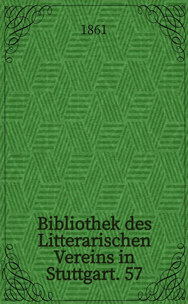 Bibliothek des Litterarischen Vereins in Stuttgart. 57 : Translationen von Niclas von Wyle