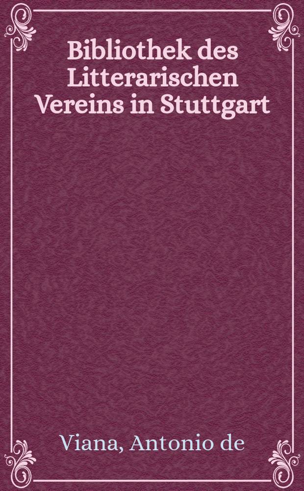 Bibliothek des Litterarischen Vereins in Stuttgart : Der Kampf um Teneriffa