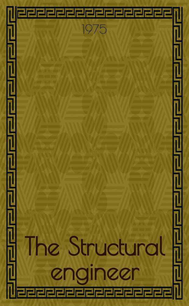 The Structural engineer : The journal of the Institution of structural engineers. Vol.53, №5