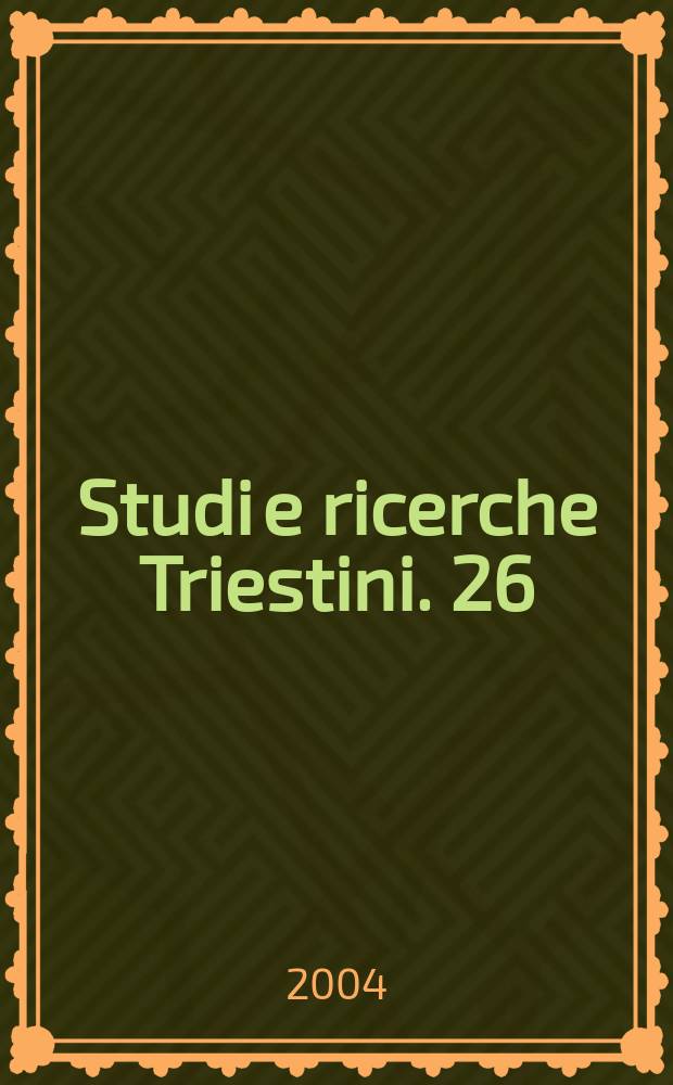 Studi e ricerche Triestini. 26 : L'imperfetto tra linguistica ...