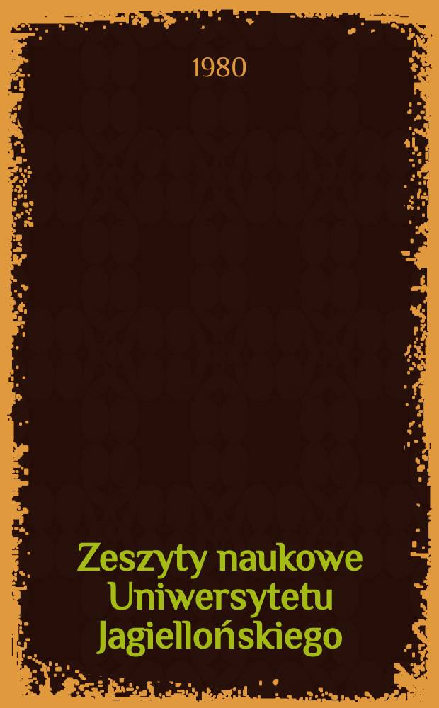 Zeszyty naukowe Uniwersytetu Jagiellońskiego