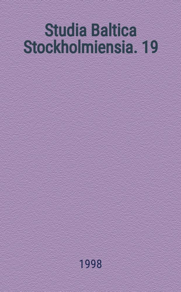 Studia Baltica Stockholmiensia. 19 : Economic nationalism and industrial ...