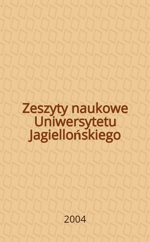 Zeszyty naukowe Uniwersytetu Jagiellońskiego : Przestrzeń informacji i komunikacji społecznej