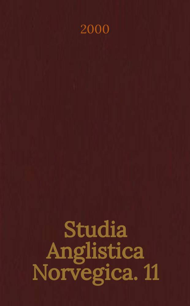 Studia Anglistica Norvegica. 11 : English Wyclif tracts