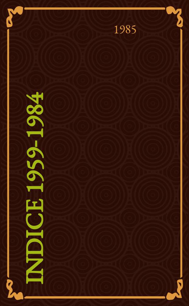 Indice 1959-1984