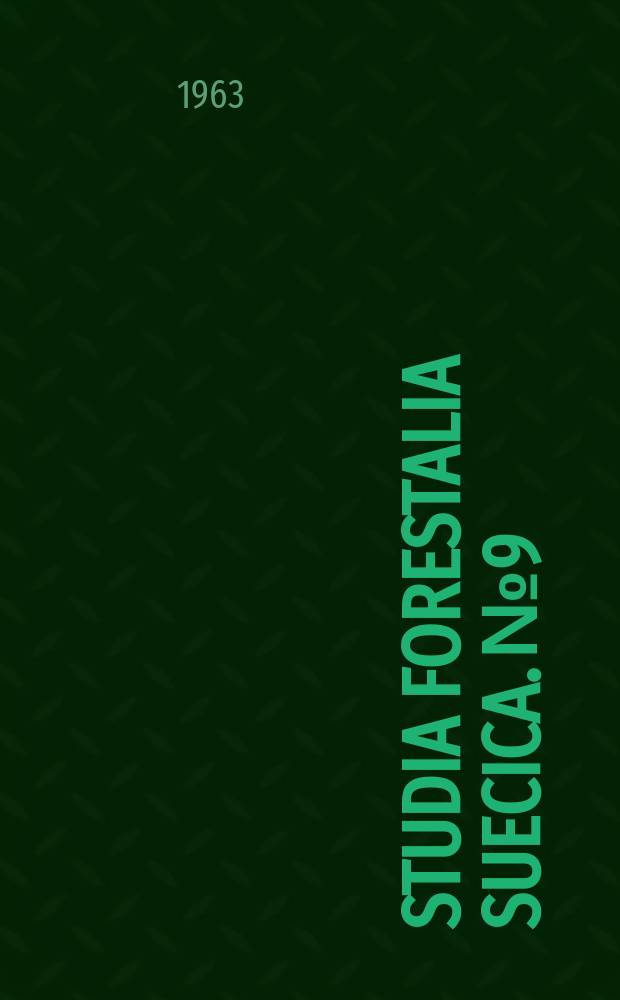 Studia forestalia suecica. №9 : Om kostnads/ intäkts - analys inom skogliga företag