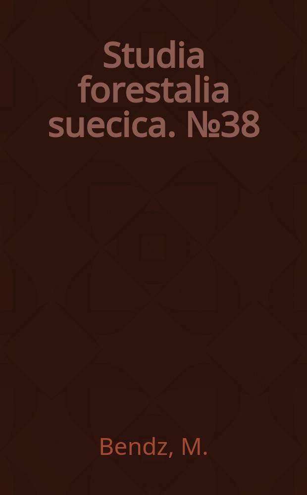Studia forestalia suecica. №38 : Commuting and service travelling of forest workers in Sweden