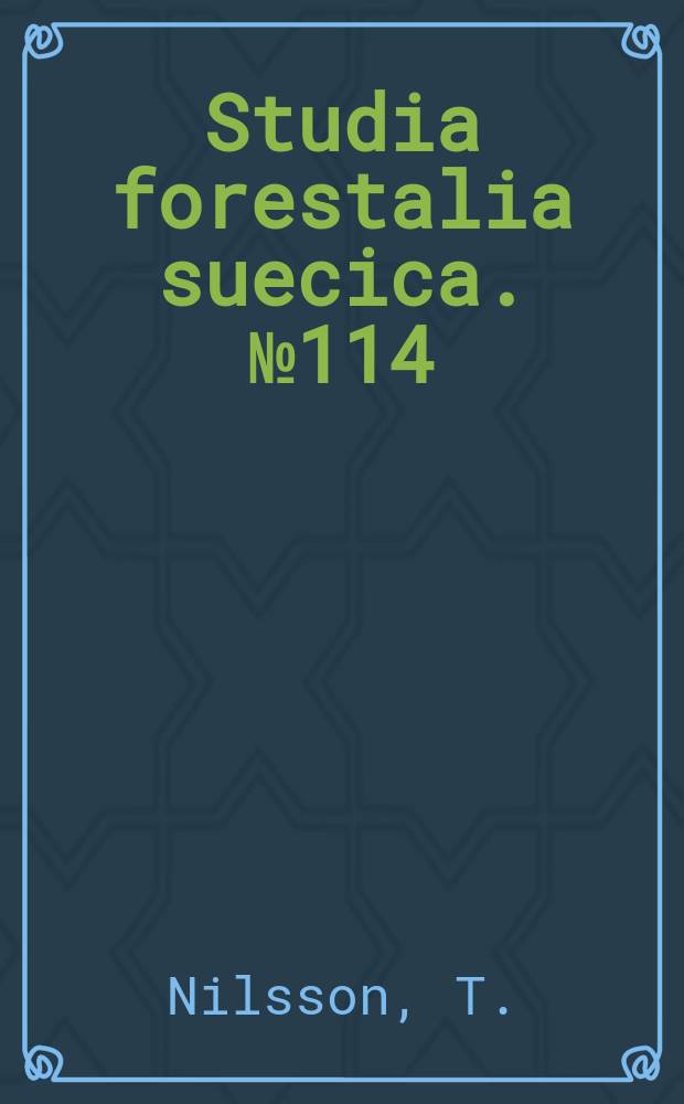 Studia forestalia suecica. №114 : The degradation of cellulose and the production ...