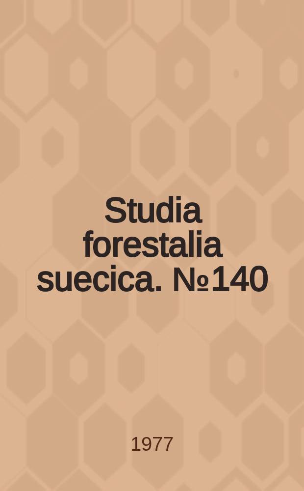 Studia forestalia suecica. №140 : Effects of nitrogen fertilization on the abundance ...