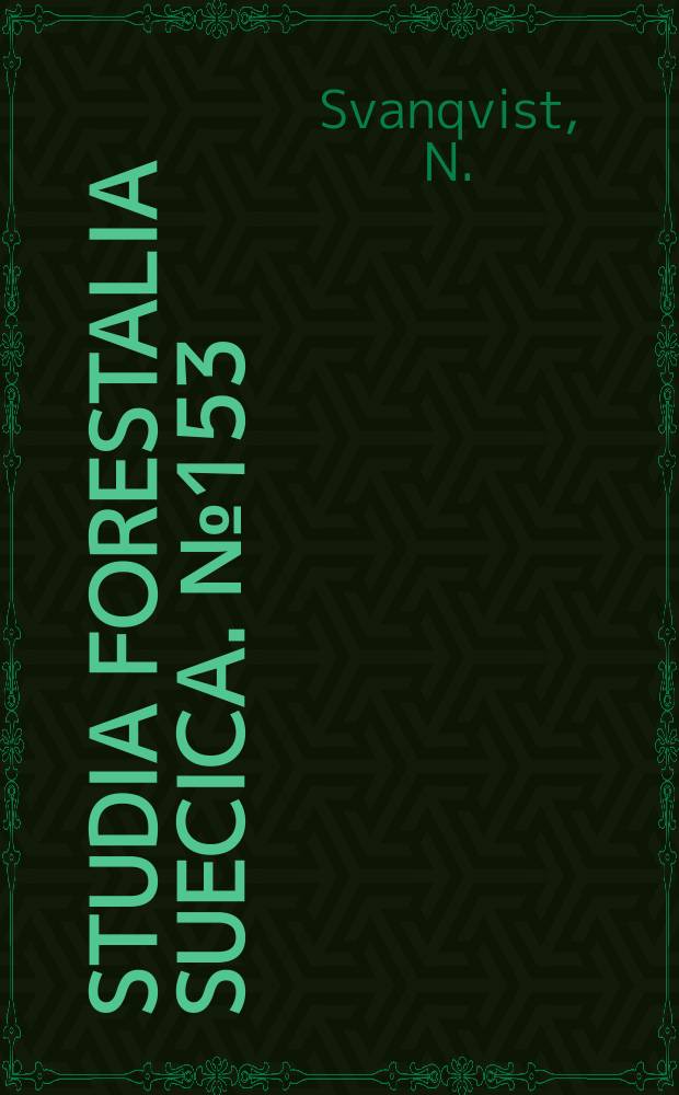 Studia forestalia suecica. №153 : Pulp and paper in the ASFAN region
