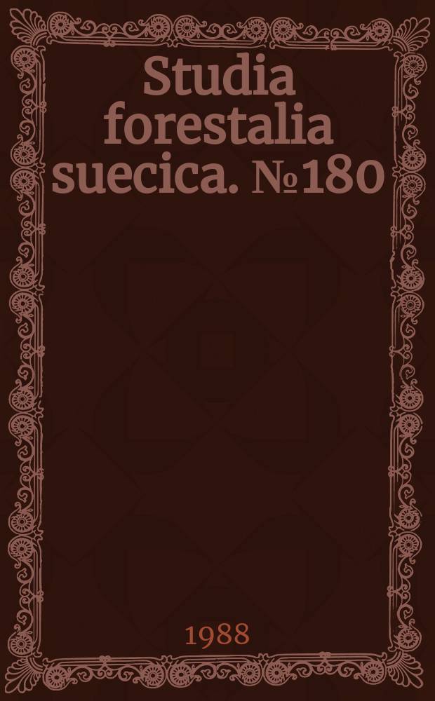 Studia forestalia suecica. №180 : Transfer effects and variations in basic density ...