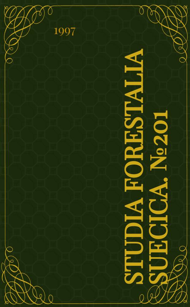 Studia forestalia suecica. №201 : Changes in species occurrence and phytomass ...