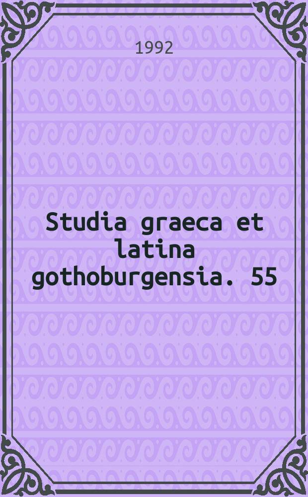 Studia graeca et latina gothoburgensia. 55 : Petrus Cantor Glossae super Genesim