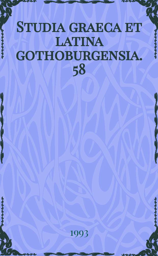 Studia graeca et latina gothoburgensia. 58 : The letter collections of Peter of Blois