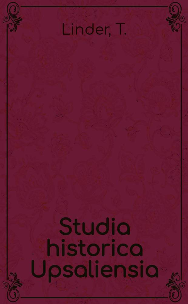 Studia historica Upsaliensia : Utg. av Historiska inst. vid Uppsala univ. 3 : Biskop Olof Wallquists politiska verksamhet