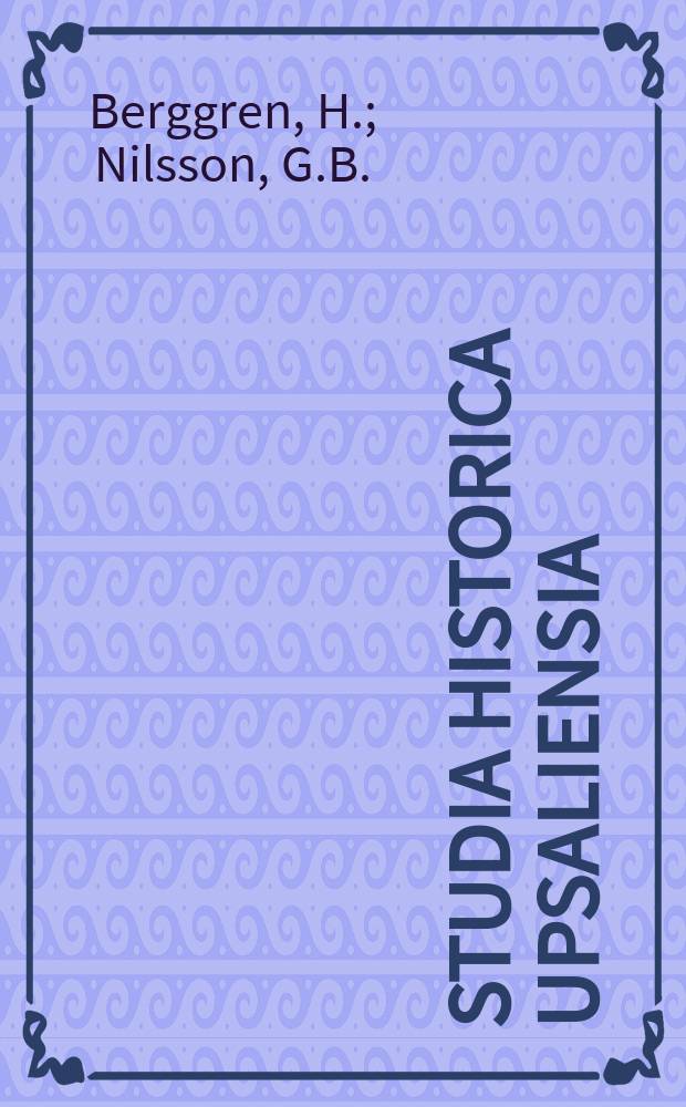 Studia historica Upsaliensia : Utg. av Historiska inst. vid Uppsala univ. 17 : Liberal socialpolitik 1853-1884