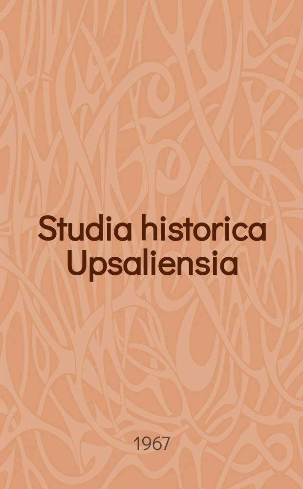 Studia historica Upsaliensia : Utg. av Historiska inst. vid Uppsala univ. №26 : Bremisch - verdische Staatsfinanzen 1645-1976