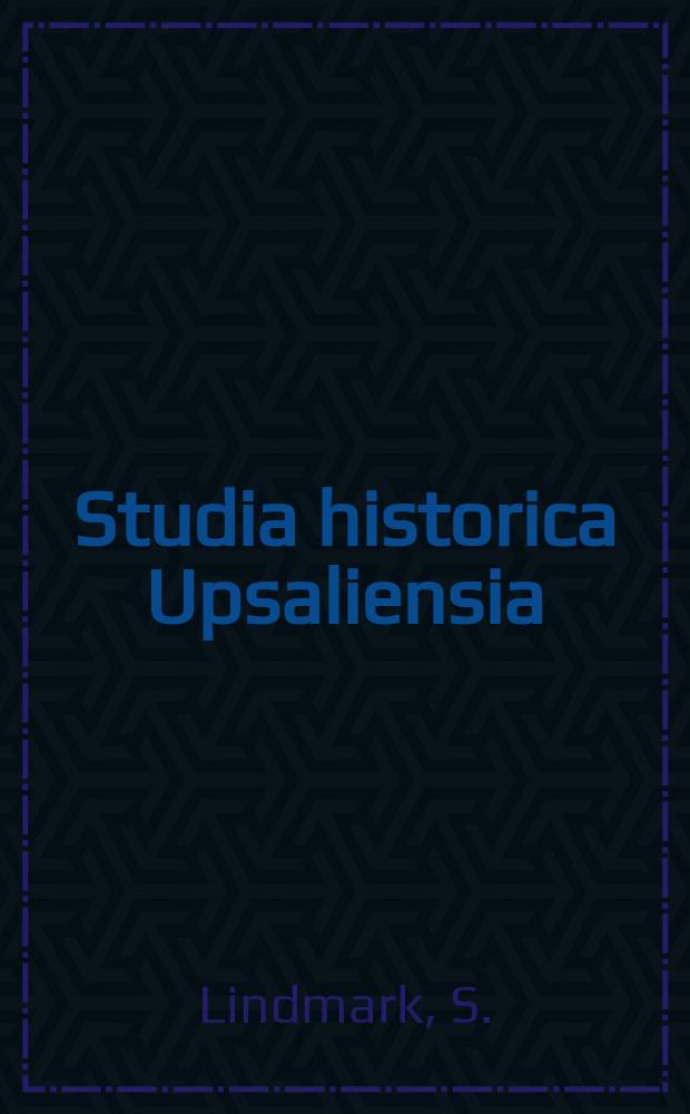 Studia historica Upsaliensia : Utg. av Historiska inst. vid Uppsala univ. 37 : Swedish America, 1914-1932