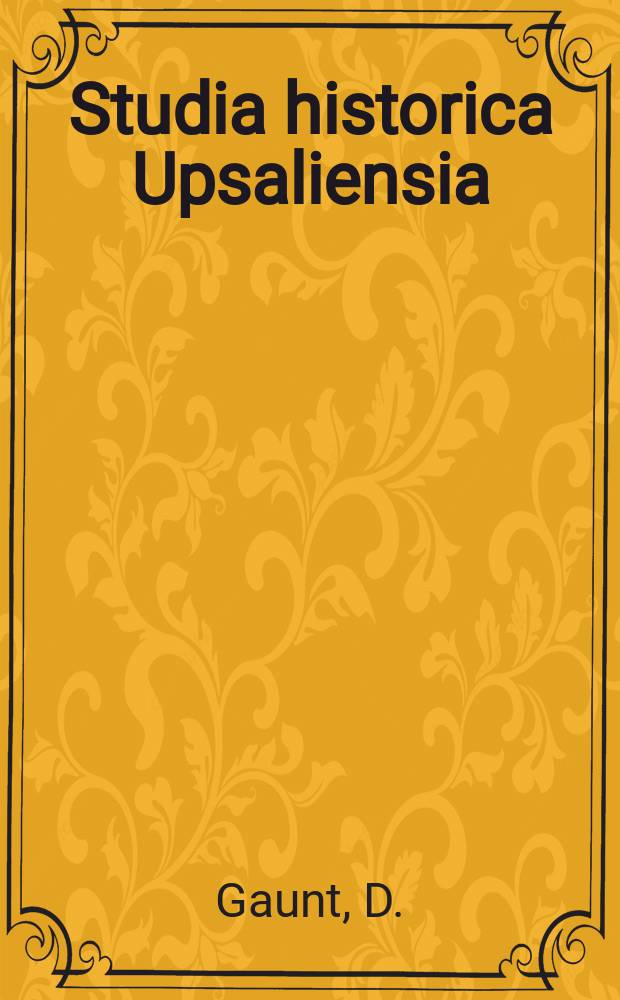 Studia historica Upsaliensia : Utg. av Historiska inst. vid Uppsala univ. 63 : Utbildning till statens tjänst