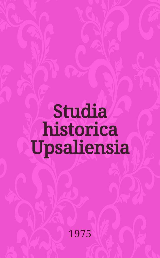 Studia historica Upsaliensia : Utg. av Historiska inst. vid Uppsala univ. 64 : Adeln och bondejorden