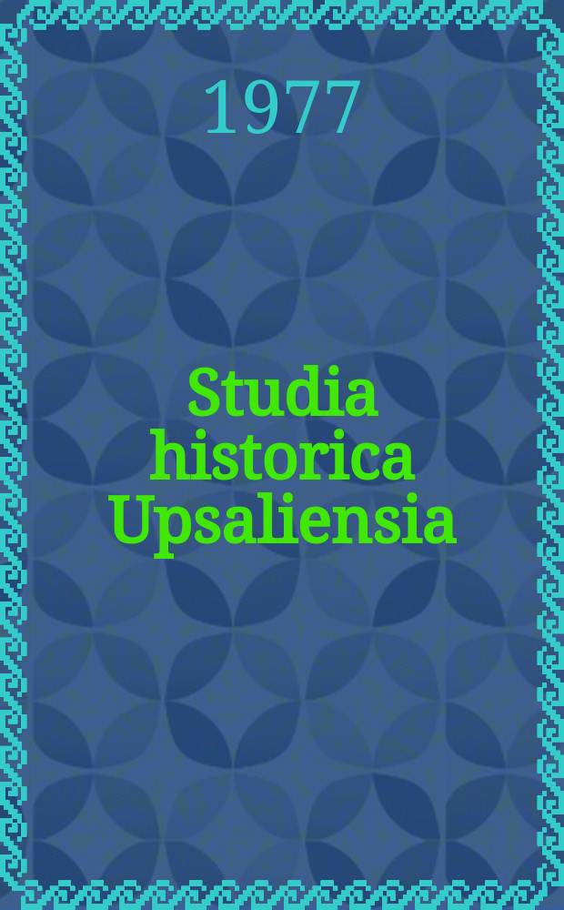 Studia historica Upsaliensia : Utg. av Historiska inst. vid Uppsala univ. 86 : GEOKOD