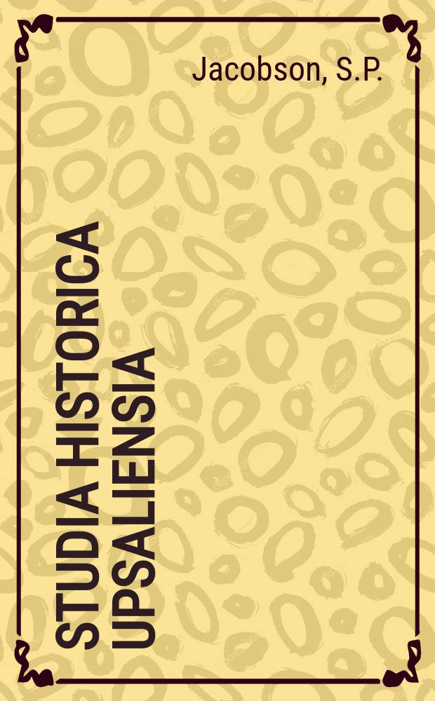 Studia historica Upsaliensia : Utg. av Historiska inst. vid Uppsala univ. 98 : 1766 års allmänna fiskestadea