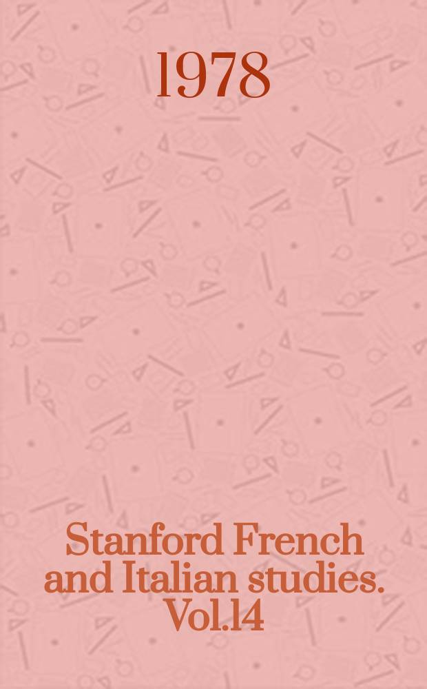 Stanford French and Italian studies. Vol.14 : La faiblesse chez Gautier de Coinci