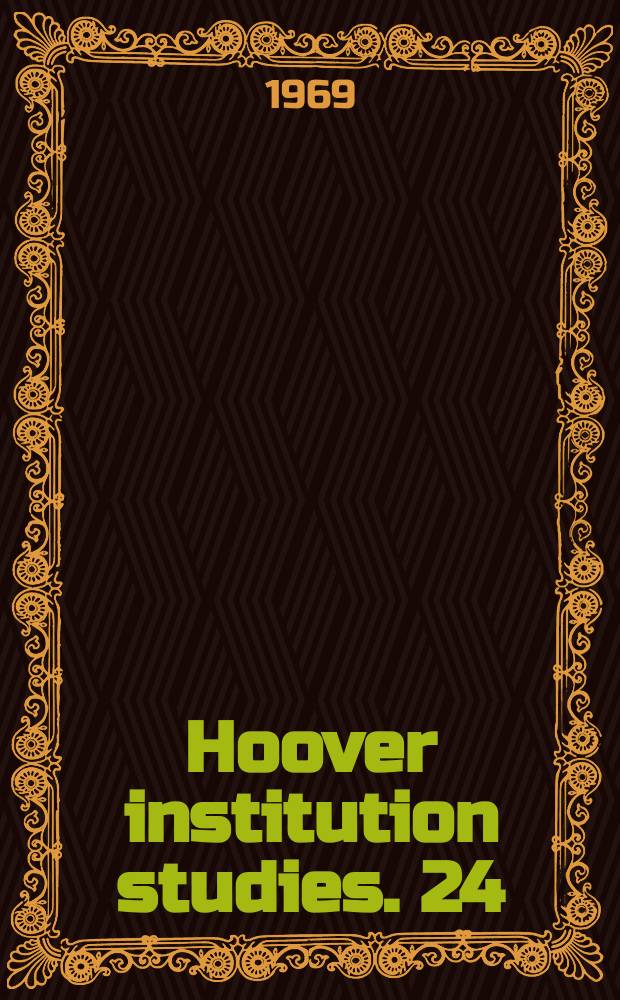 Hoover institution studies. 24 : The communist party of Venezuela