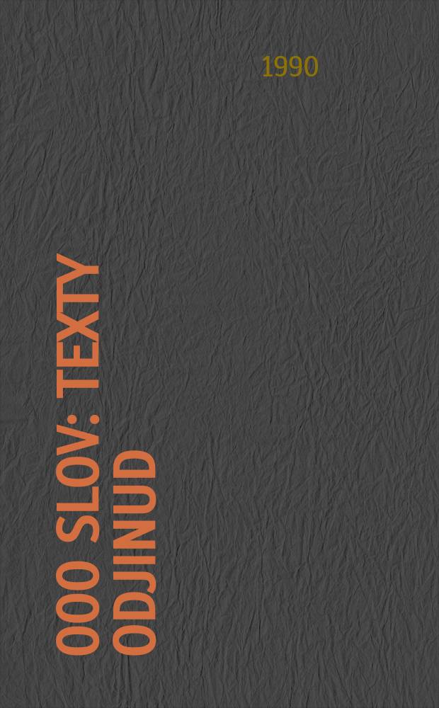 150 000 slov : Texty odjinud