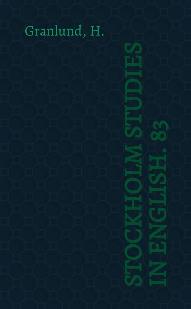 Stockholm studies in English. 83 : The paradox of self-love
