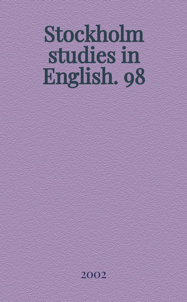 Stockholm studies in English. 98 : King Henry's Bible MS Bodley 277