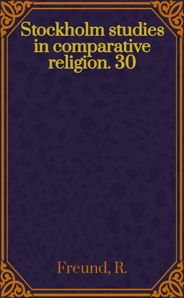 Stockholm studies in comparative religion. 30 : Karaites and dejudization