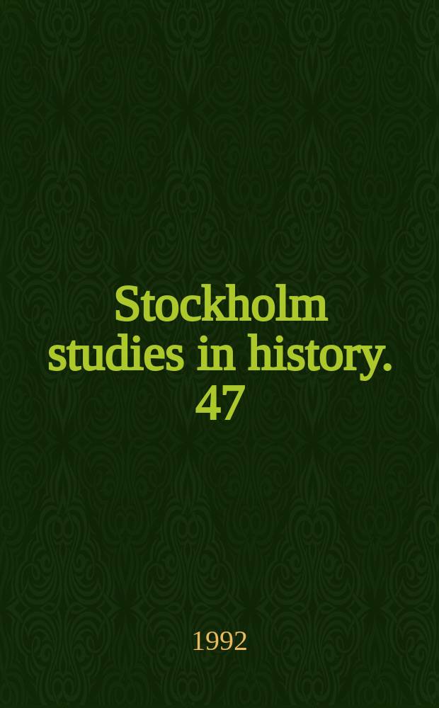 Stockholm studies in history. 47 : Per Jönson Rösiö "The Agrarian prophet"