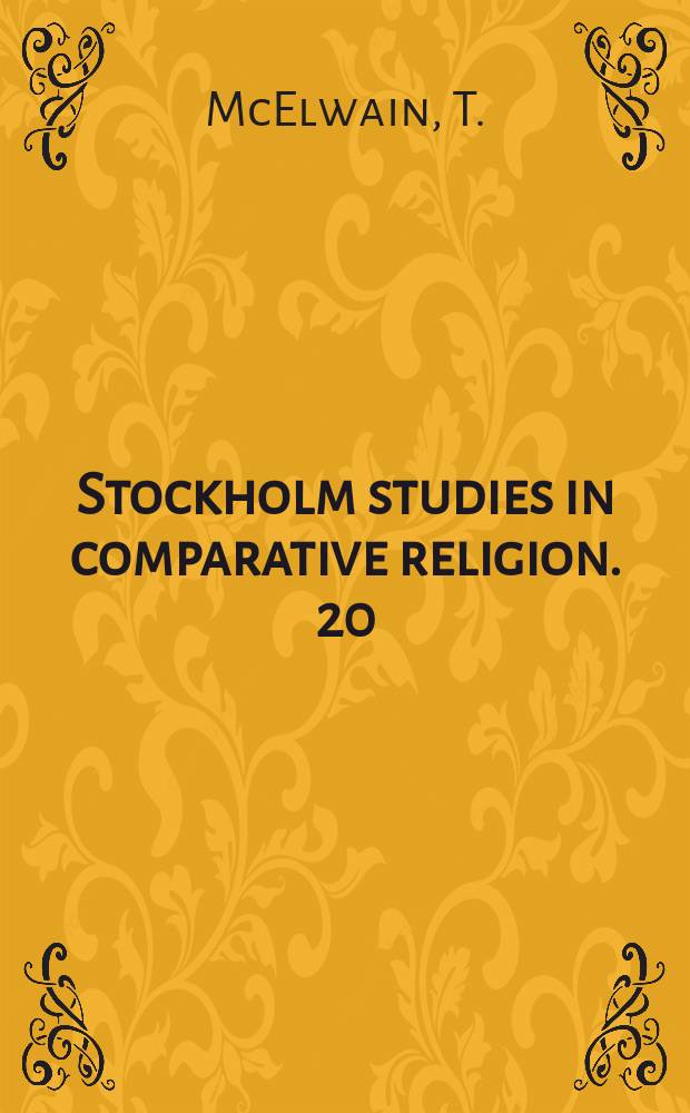 Stockholm studies in comparative religion. 20 : Our kind of people