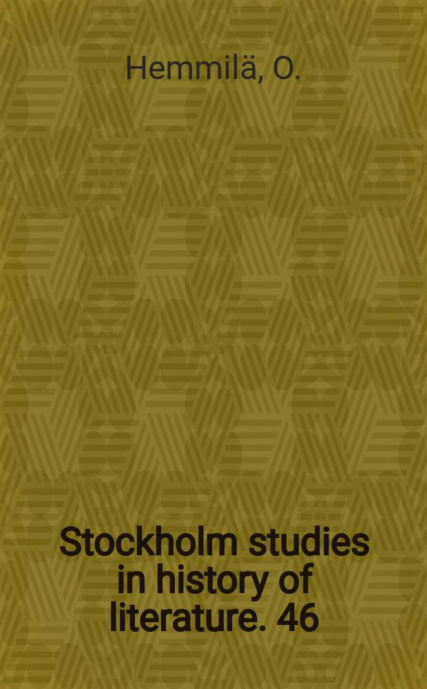Stockholm studies in history of literature. 46 : En yogi kommer till stan
