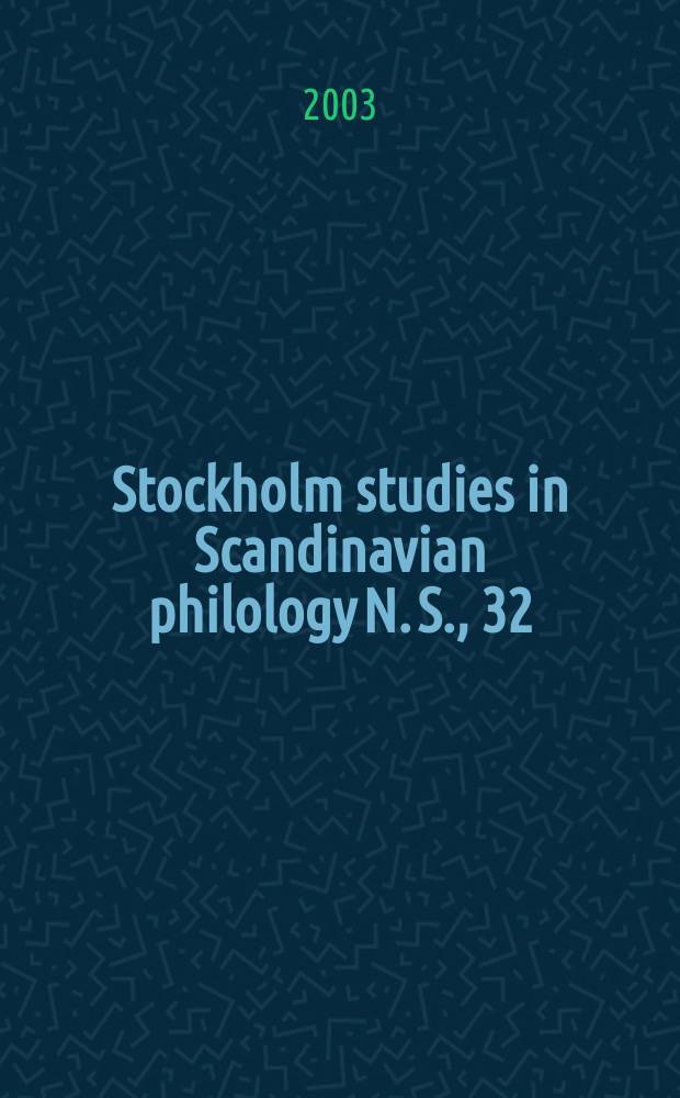 Stockholm studies in Scandinavian philology N. S., 32 : Publ. by the Univ. of Stockholm. Senmedeltida svenska lagböcker