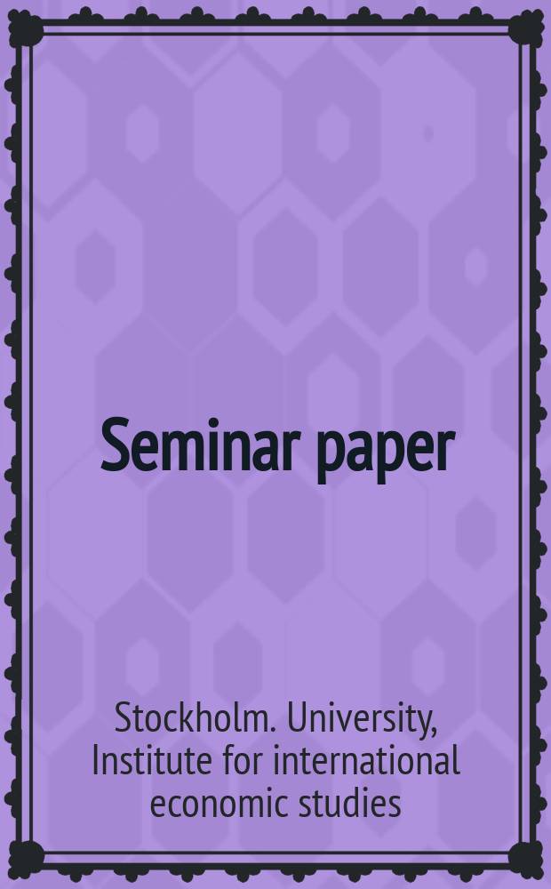 Seminar paper