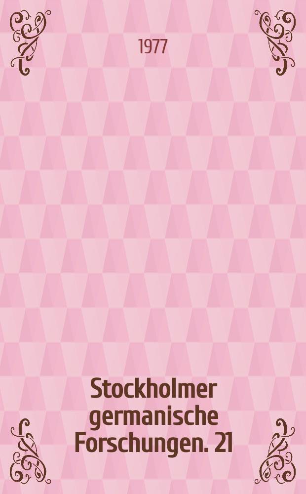 Stockholmer germanische Forschungen. 21 : Das Utrechter Arzneibuch