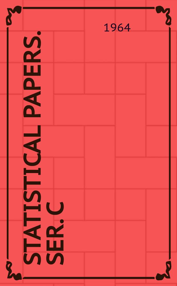Statistical papers. Ser. C